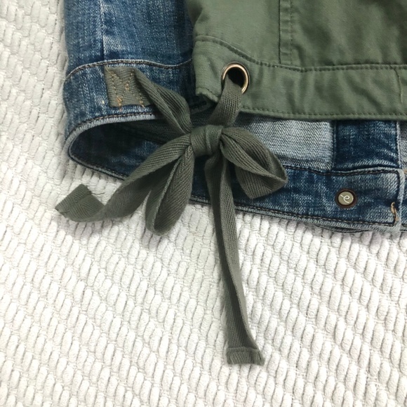 Anthropologie Utility Tie Denim Jean Jacket - S - Picture 5 of 6